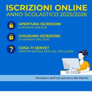 Iscrizioni online 2025 26 - Link esterno Piattaforma Unica