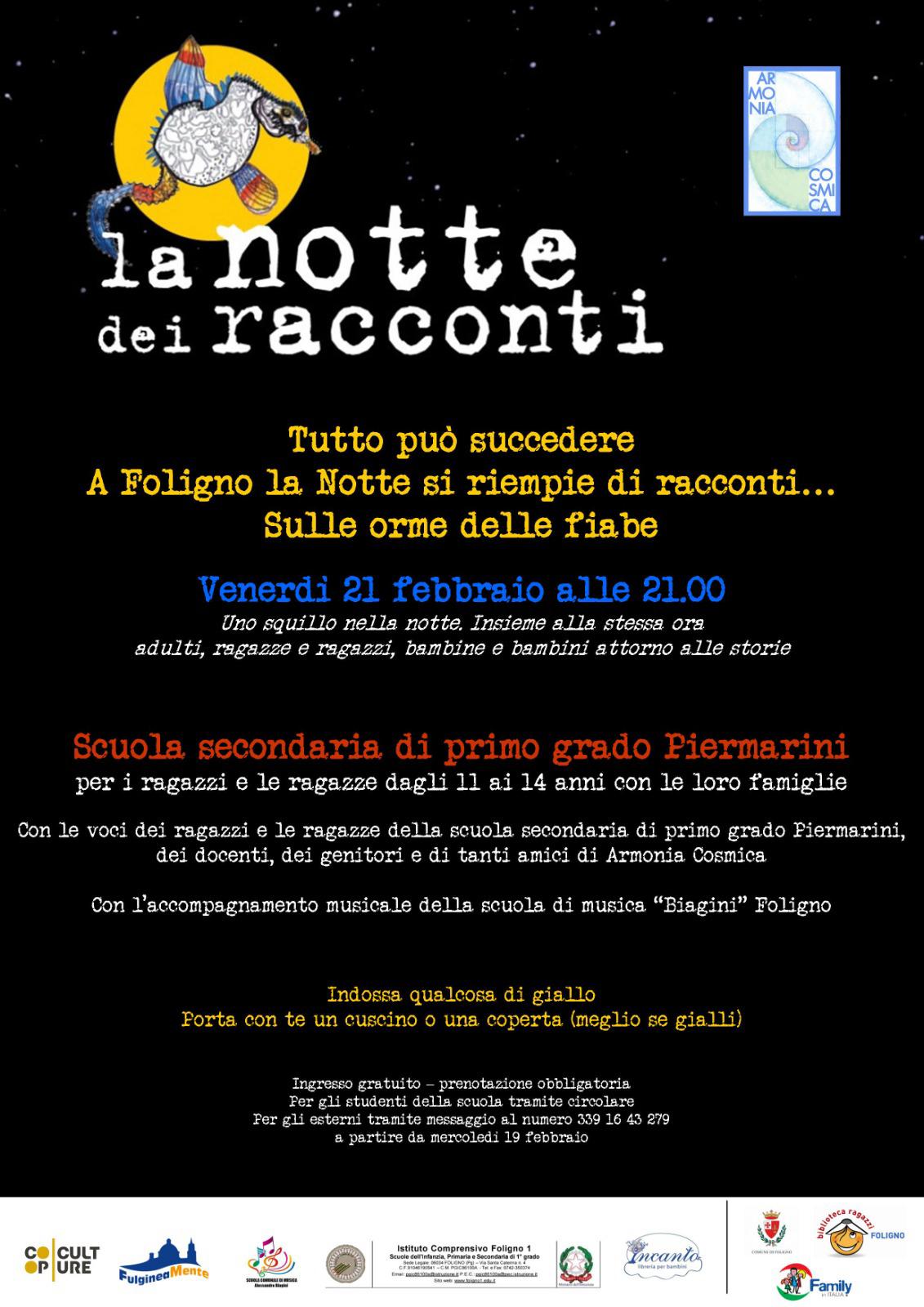 Locandina Notte dei Racconti 21 02 2025